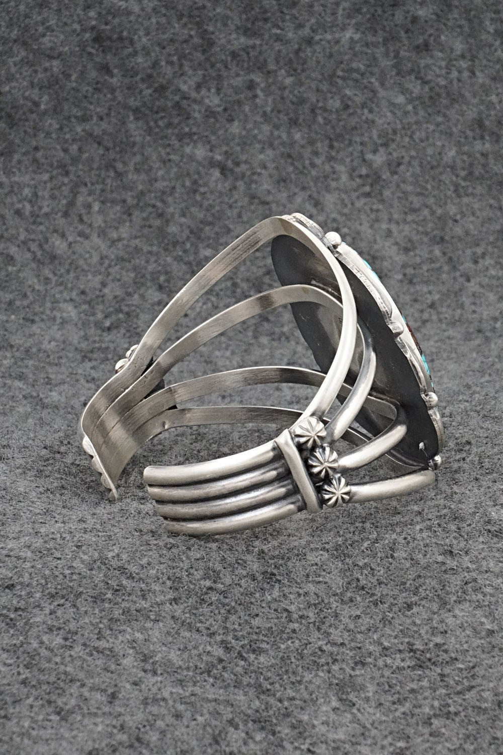 Turquoise & Sterling Silver Bracelet - Raymond Delgarito