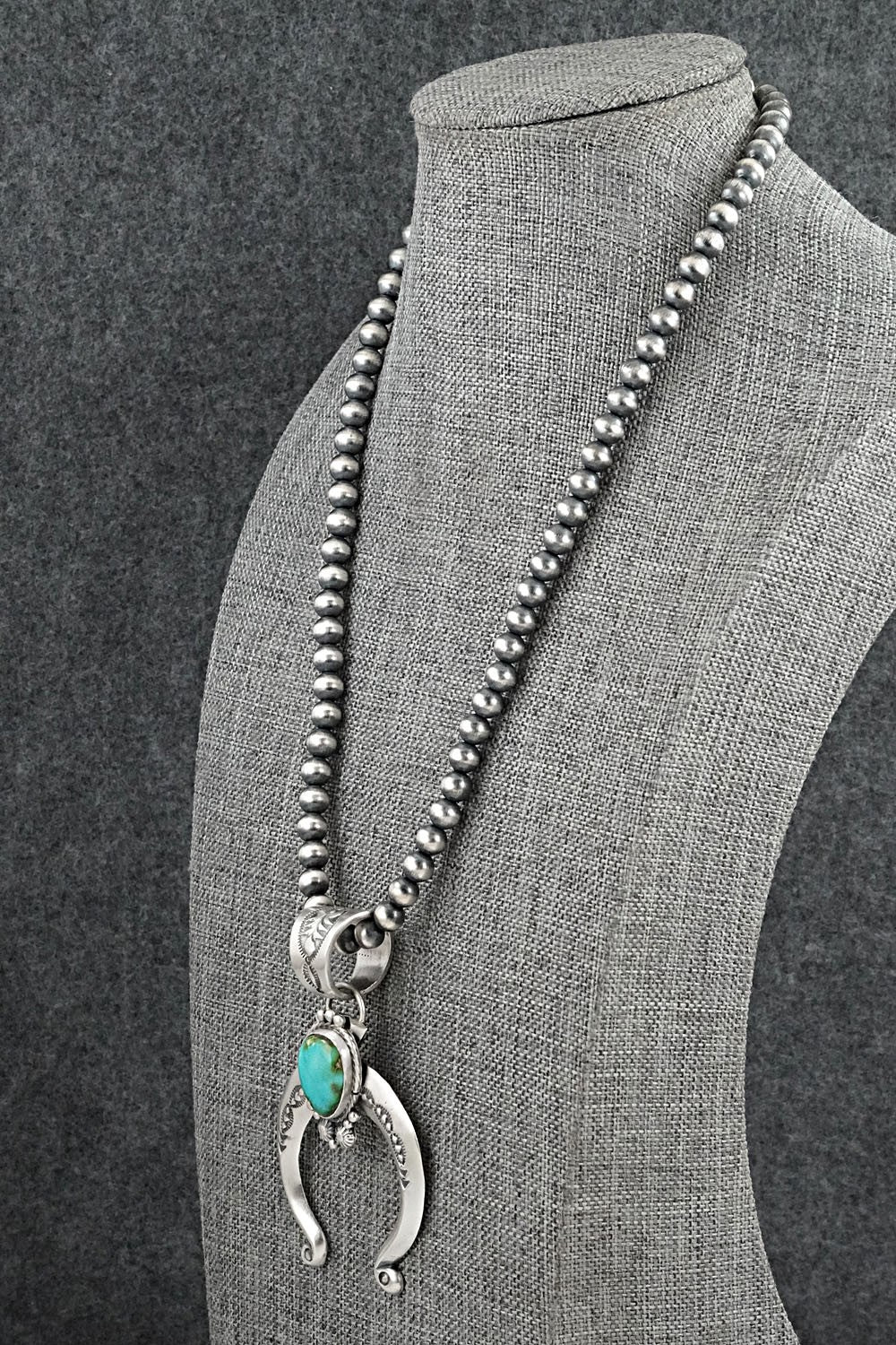 Turquoise & Sterling Silver Necklace - Samuel Yellowhair