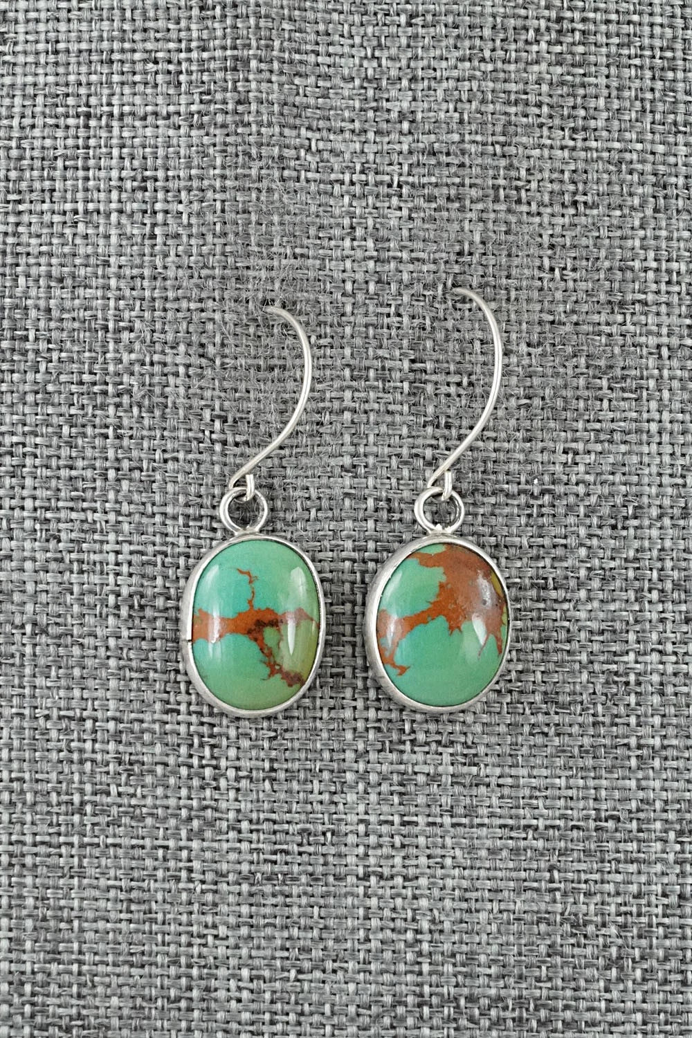 Turquoise & Sterling Silver Earrings - Rosemary Saunders