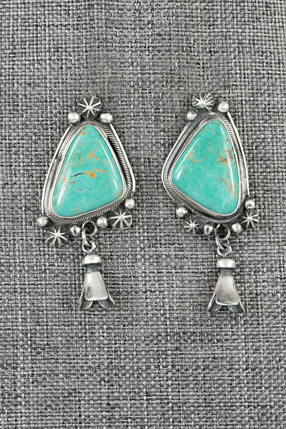 Turquoise & Sterling Silver Earrings - Bobby Johnson