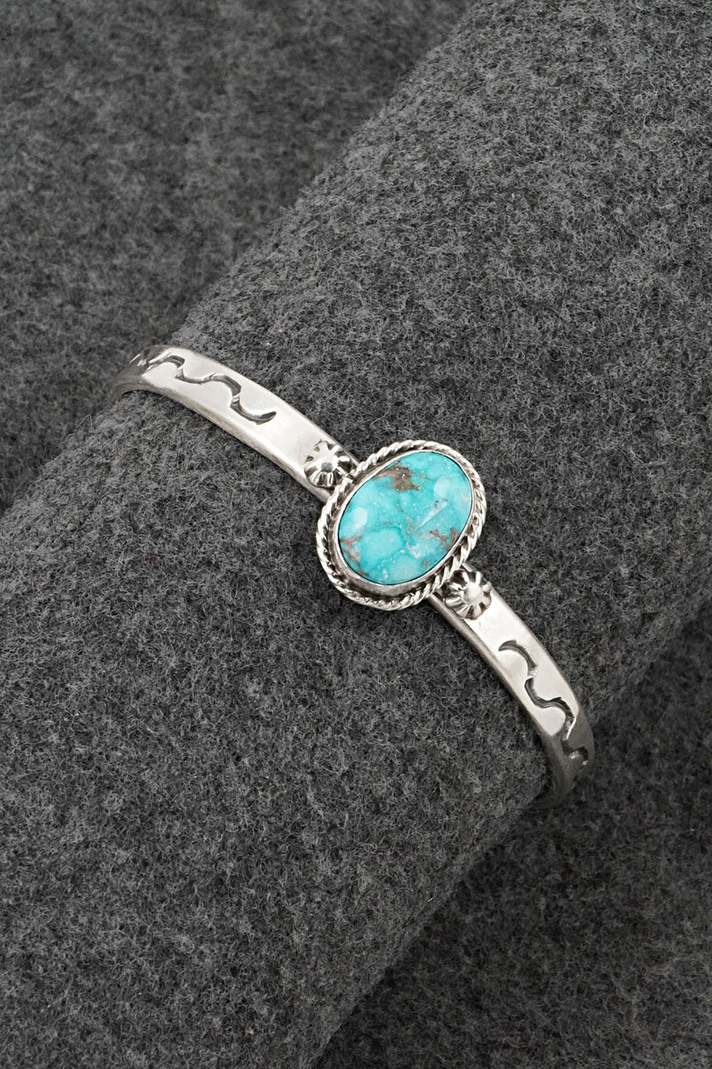 Turquoise & Sterling Silver Bracelet - Samuel Yellowhair