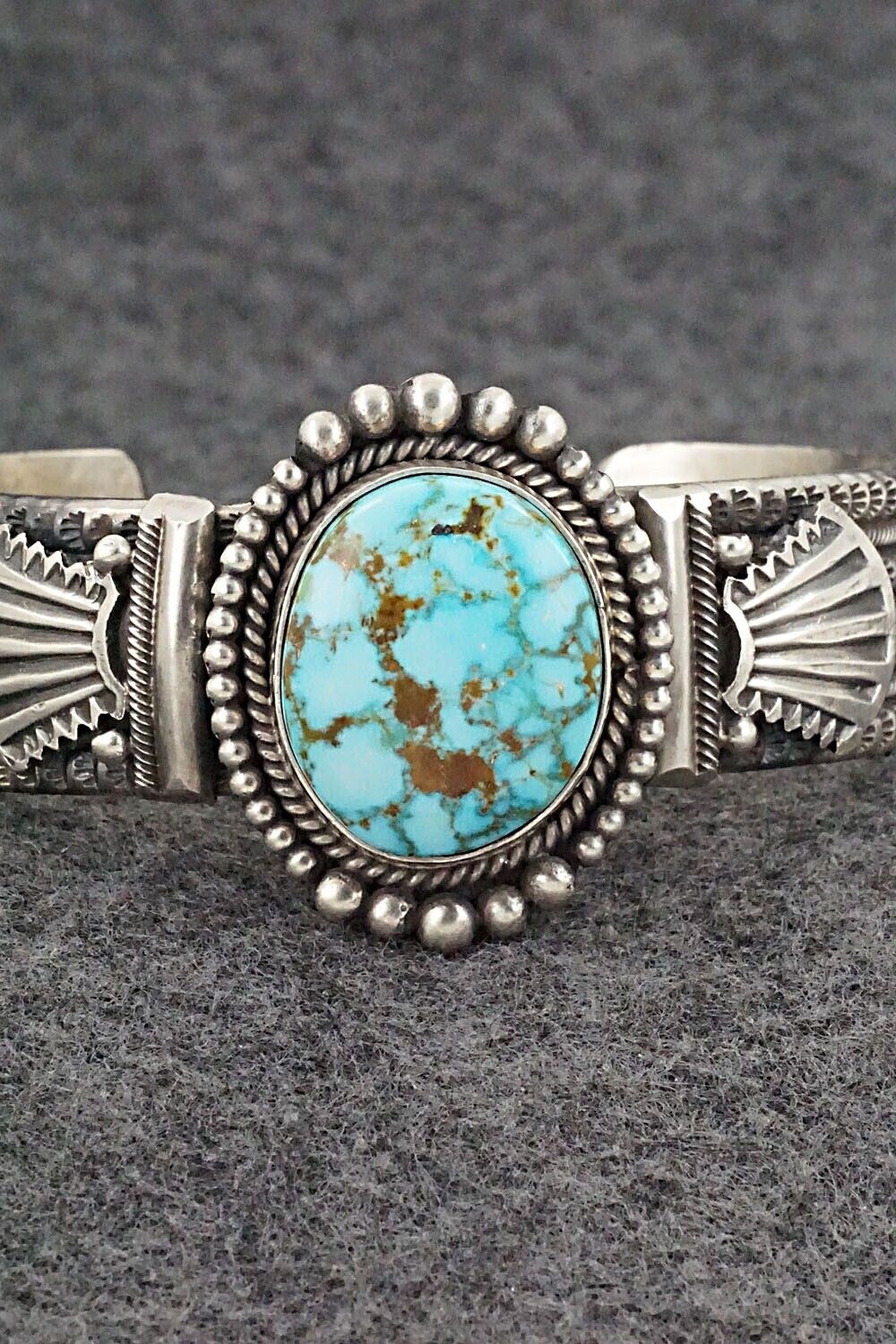 Turquoise & Sterling Silver Bracelet - Michael Calladitto