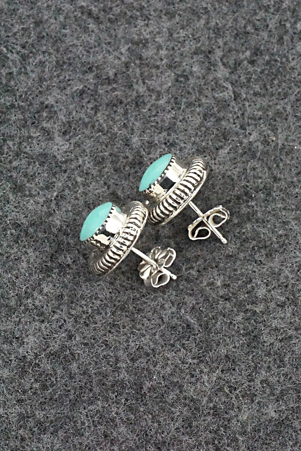 Turquoise & Sterling Silver Earrings - Sharon Clark