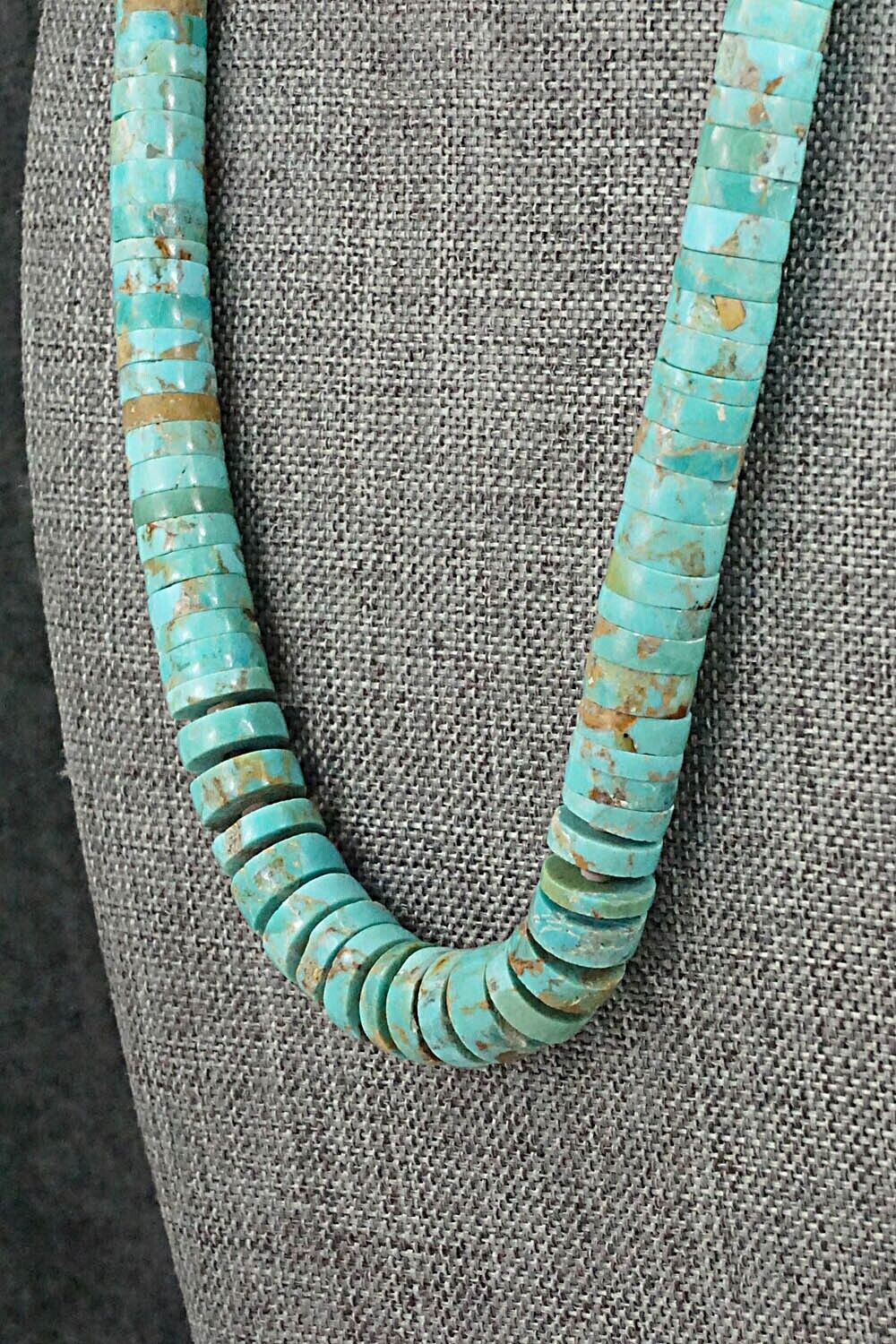 Turquoise & Sterling Silver Necklace - Joe Garcia