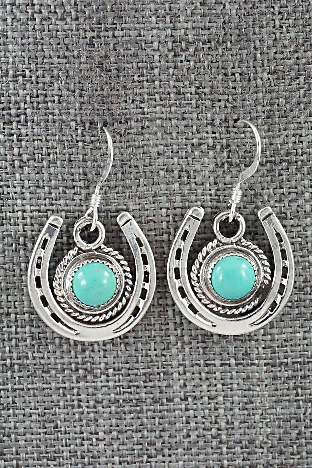 Turquoise and Sterling Silver Earrings - Sharon McCarthy
