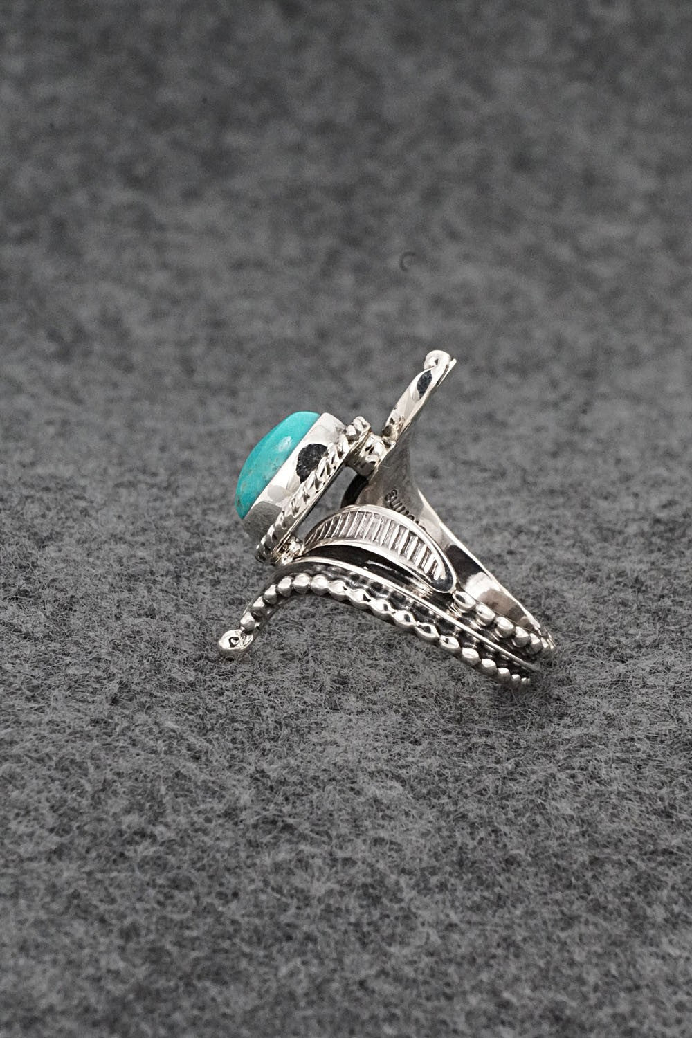 Turquoise & Sterling Silver Ring - Thomas Yazzie - Size 6