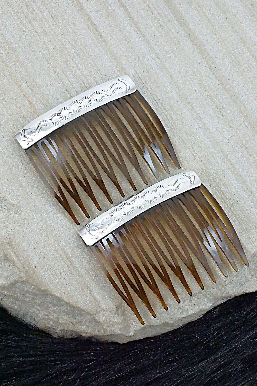 Sterling Silver Hair Combs - Randall Dalgai
