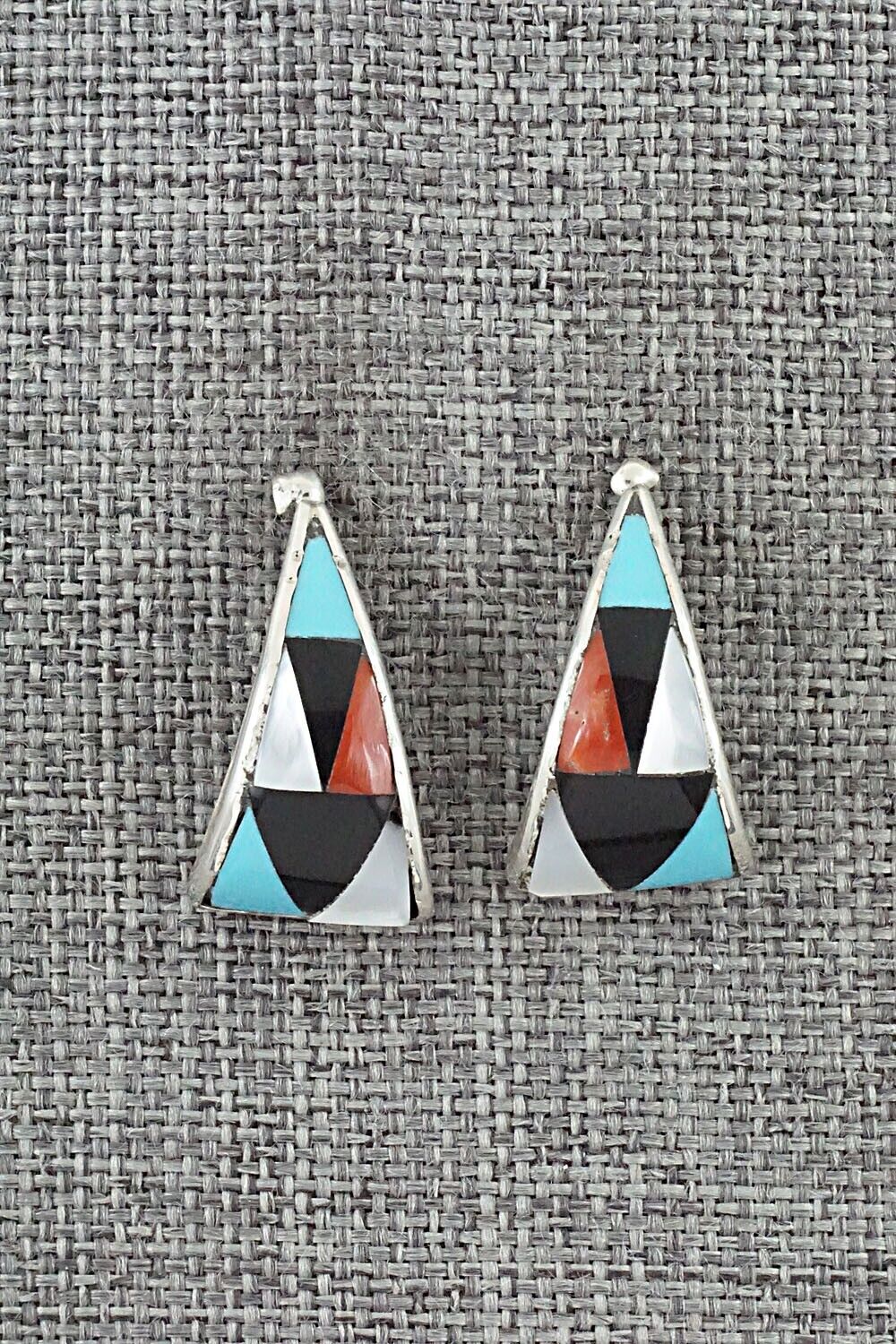 Multi-Stone & Sterling Silver Earrings - Florency Lucio