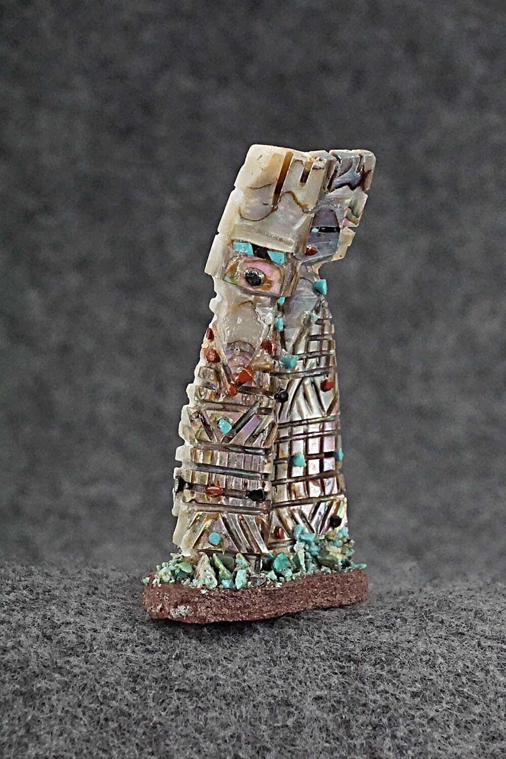 Corn Maiden Zuni Fetish Carving - Carl Etsate