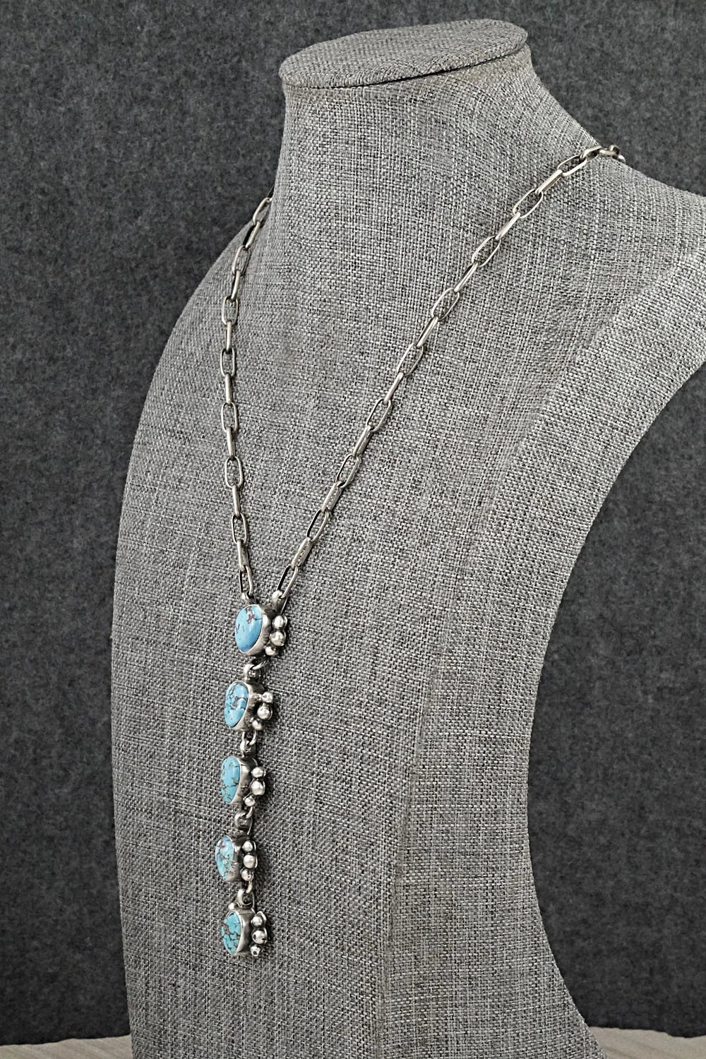 Turquoise & Sterling Silver Necklace - Bobby Johnson