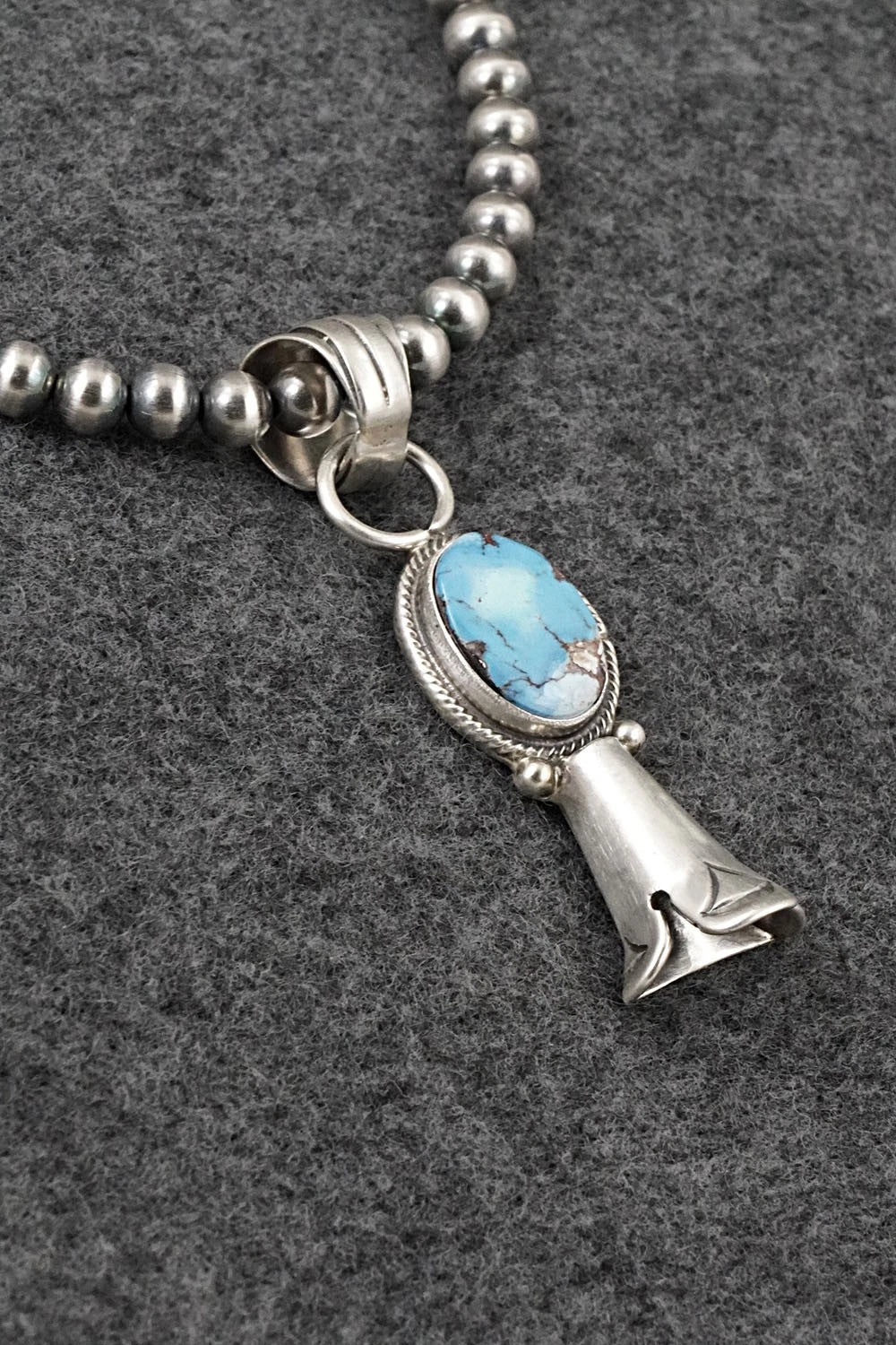Turquoise & Sterling Silver Necklace - Sharon McCarthy