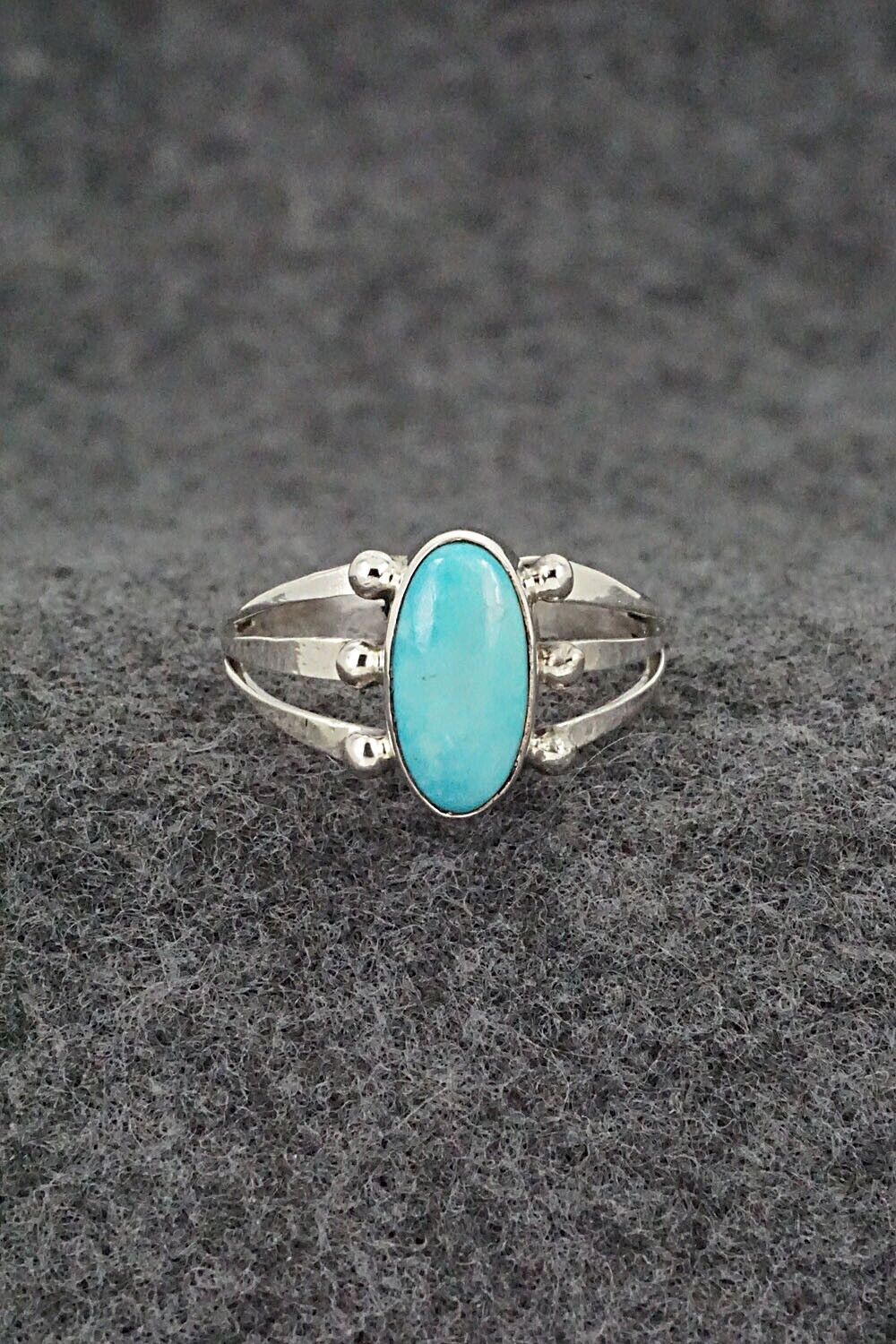 Turquoise & Sterling Silver Ring - Paige Gordon - Size 8