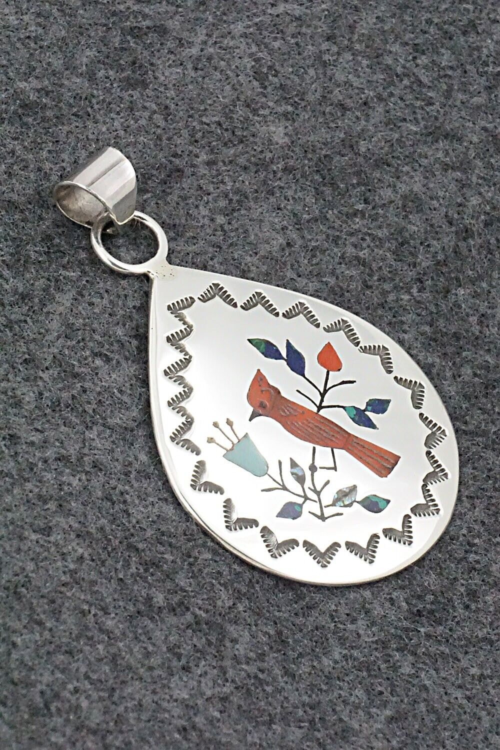 Multi Stone & Sterling Silver Pendant - Raymond Boyd
