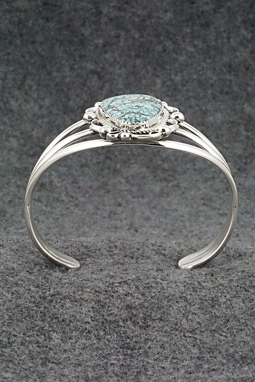 Turquoise & Sterling Silver Bracelet - Leslie Nez