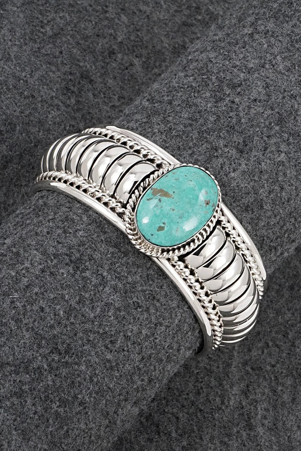 Turquoise & Sterling Silver Bracelet - Thomas Charley