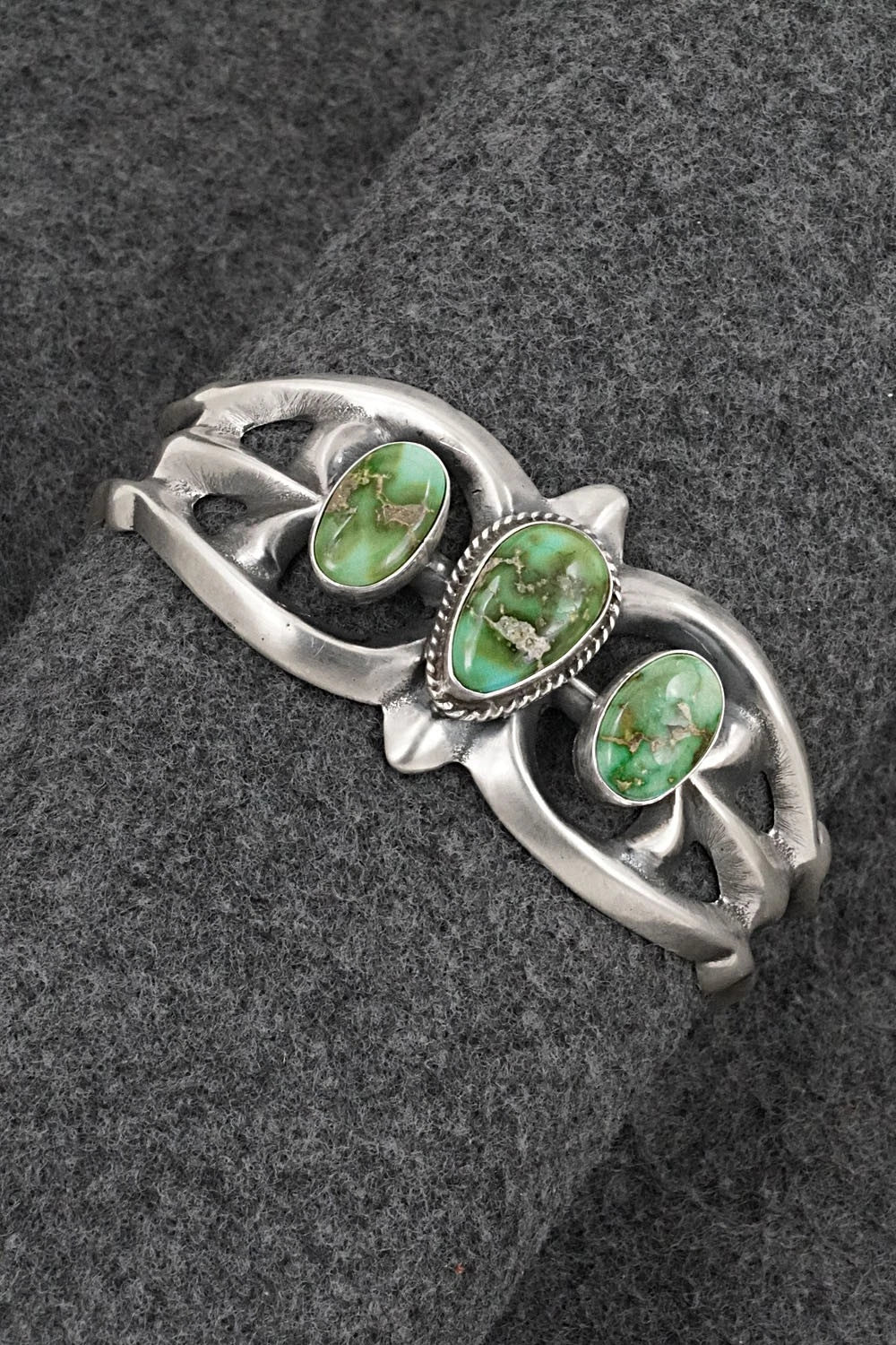 Turquoise & Sterling Silver Bracelet - Eugene Gruber