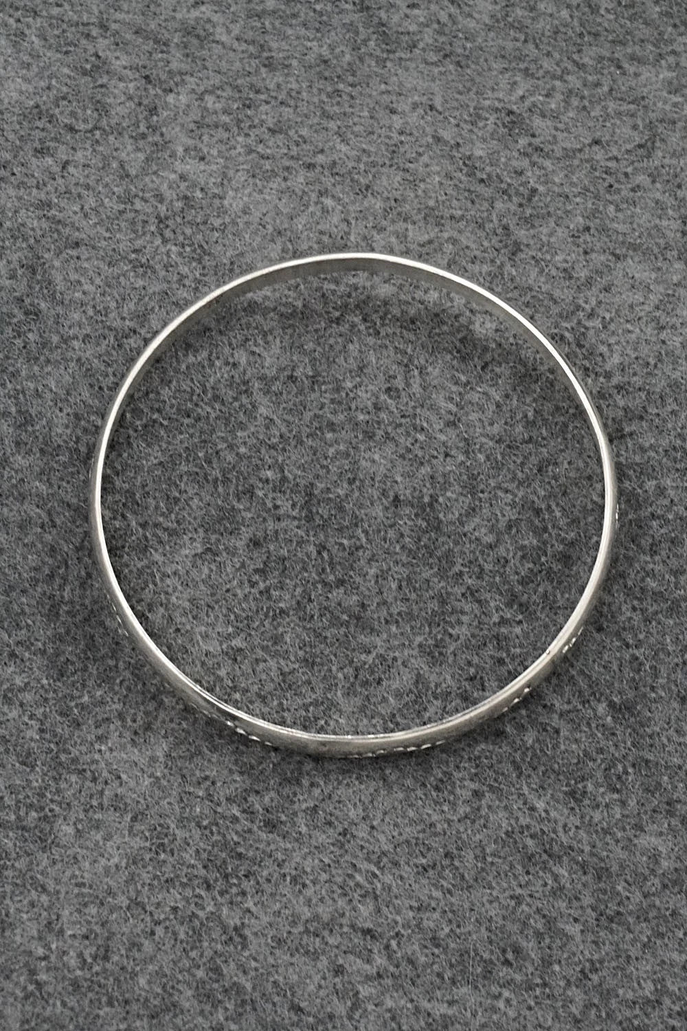 Sterling Silver Bangle Bracelet - Elaine Tahe