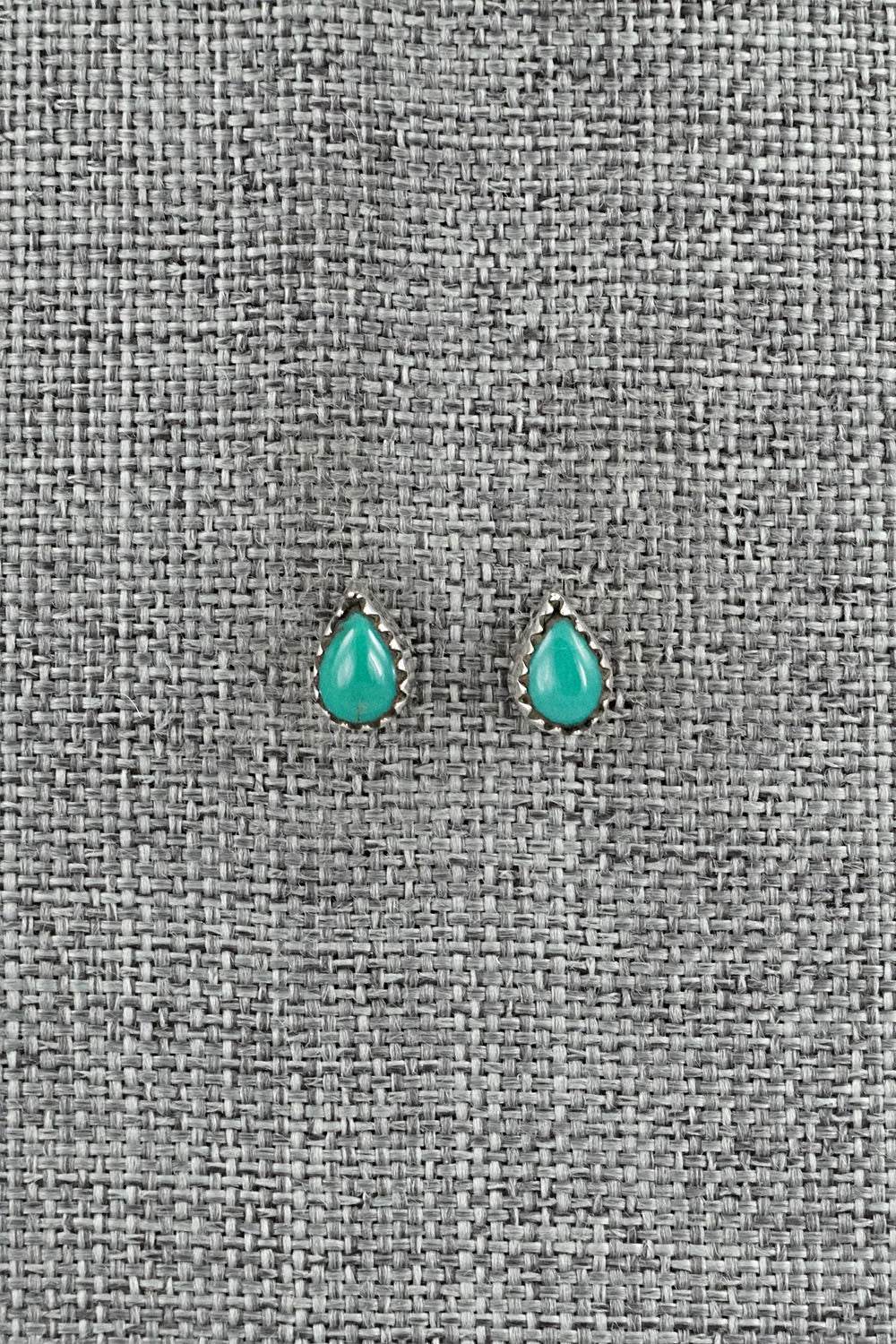 Turquoise & Sterling Silver Earrings - Gerald Joe