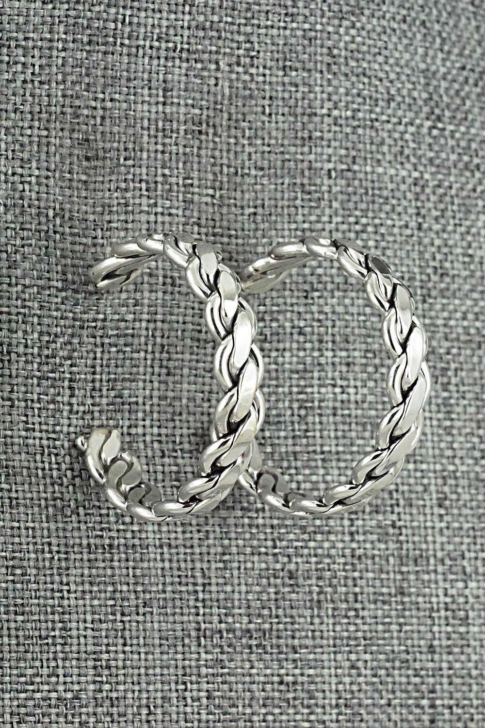 Sterling Silver Hoop Earrings - Ben Tahe
