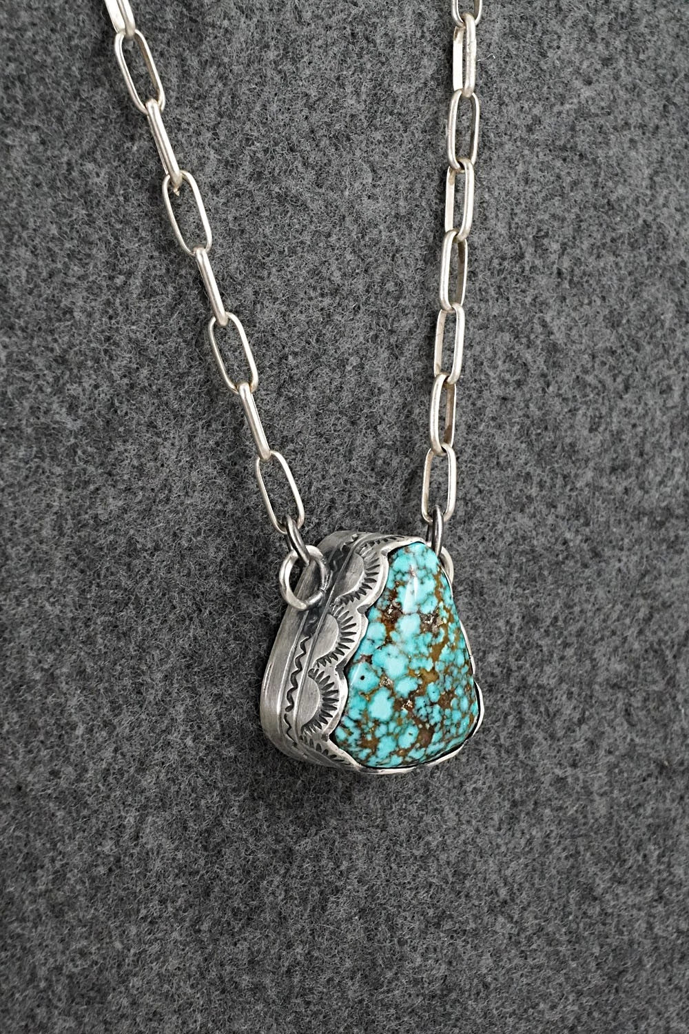 Turquoise & Sterling Silver Necklace - Randy Boyd
