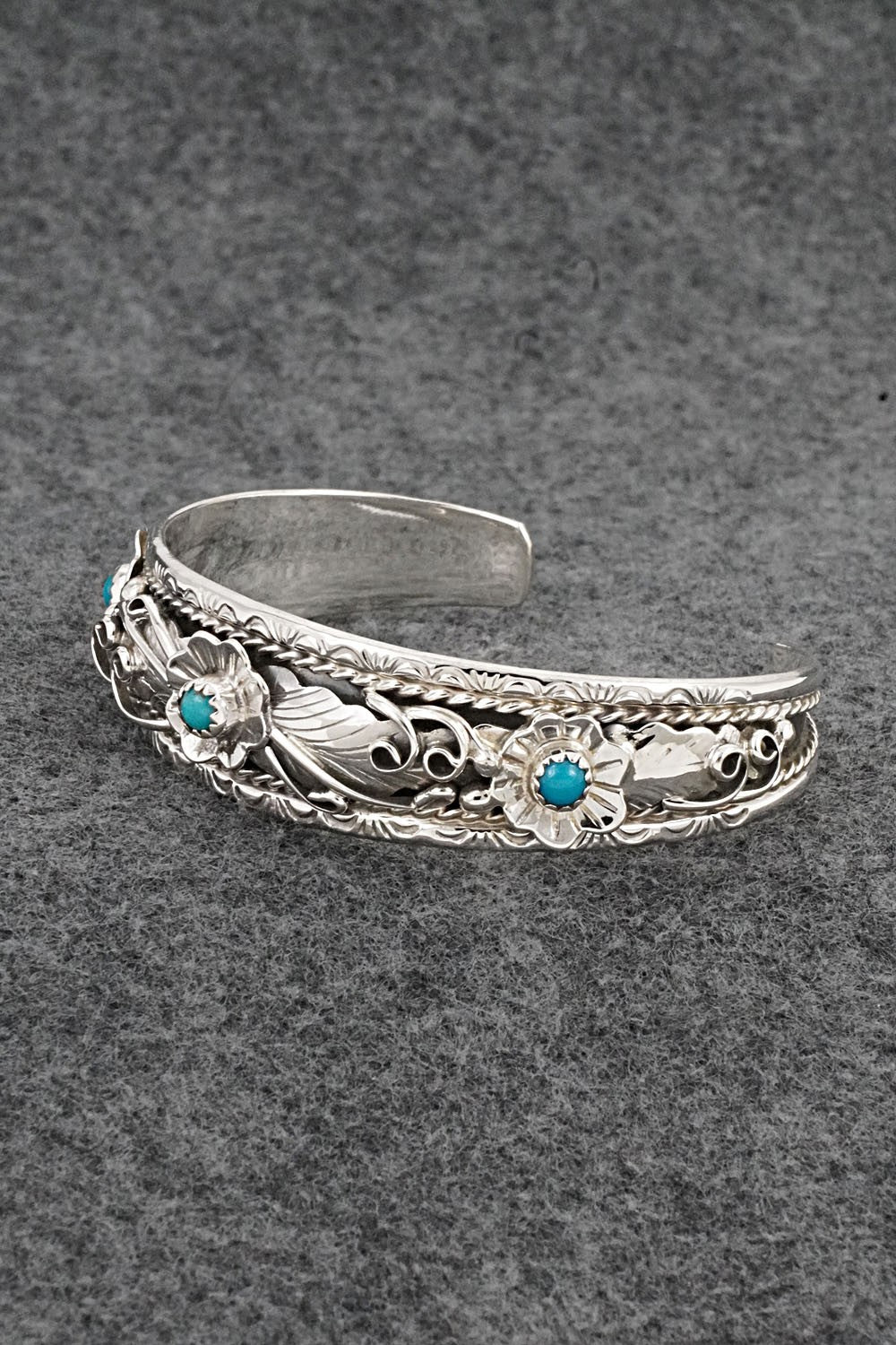 Turquoise & Sterling Silver Bracelet - Bessie Joe