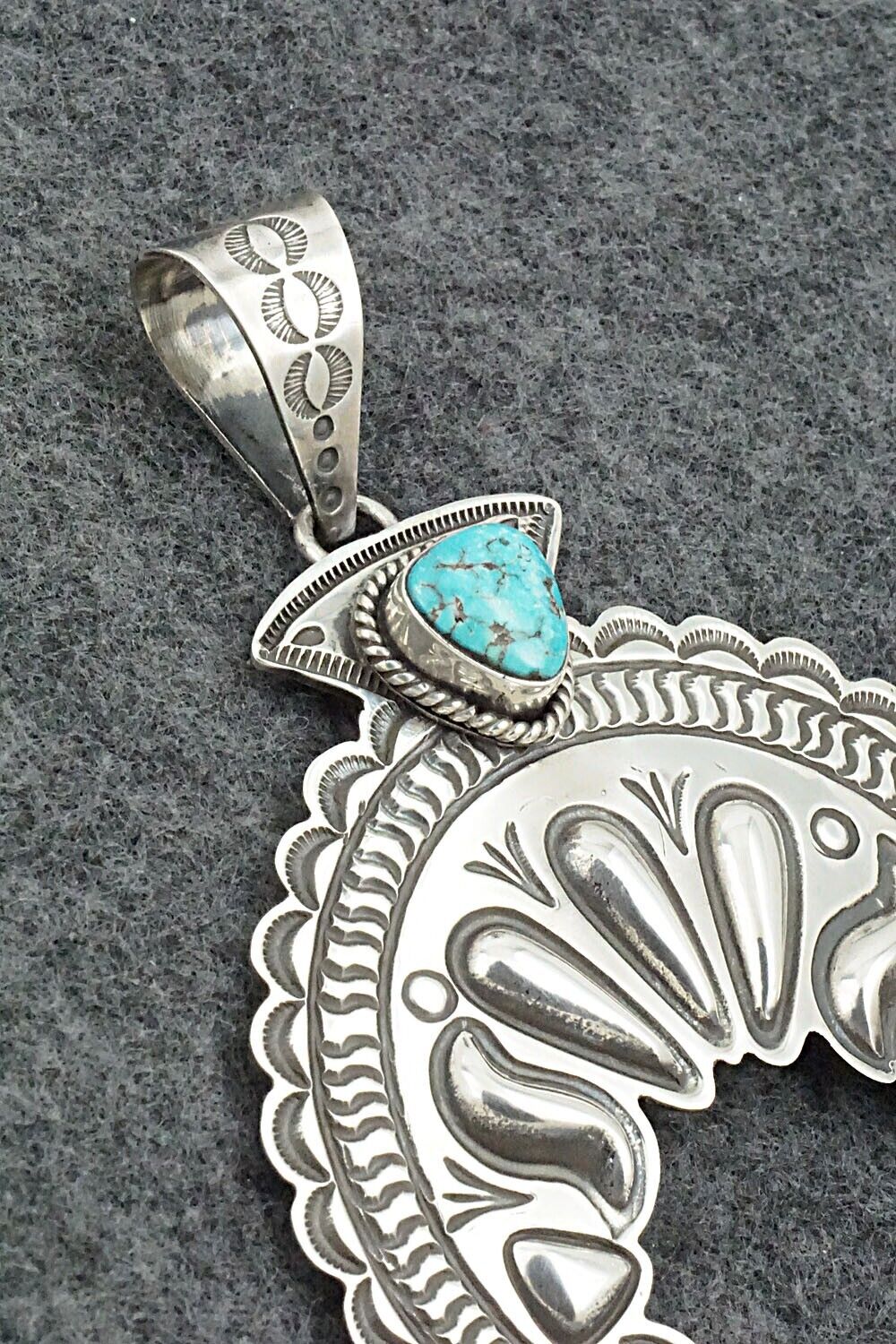 Turquoise & Sterling Silver Pendant - Alex Sanchez