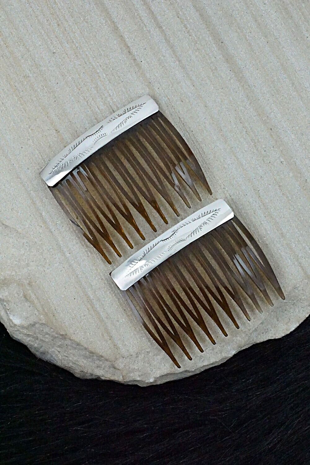 Sterling Silver Hair Combs - Randall Dalgai