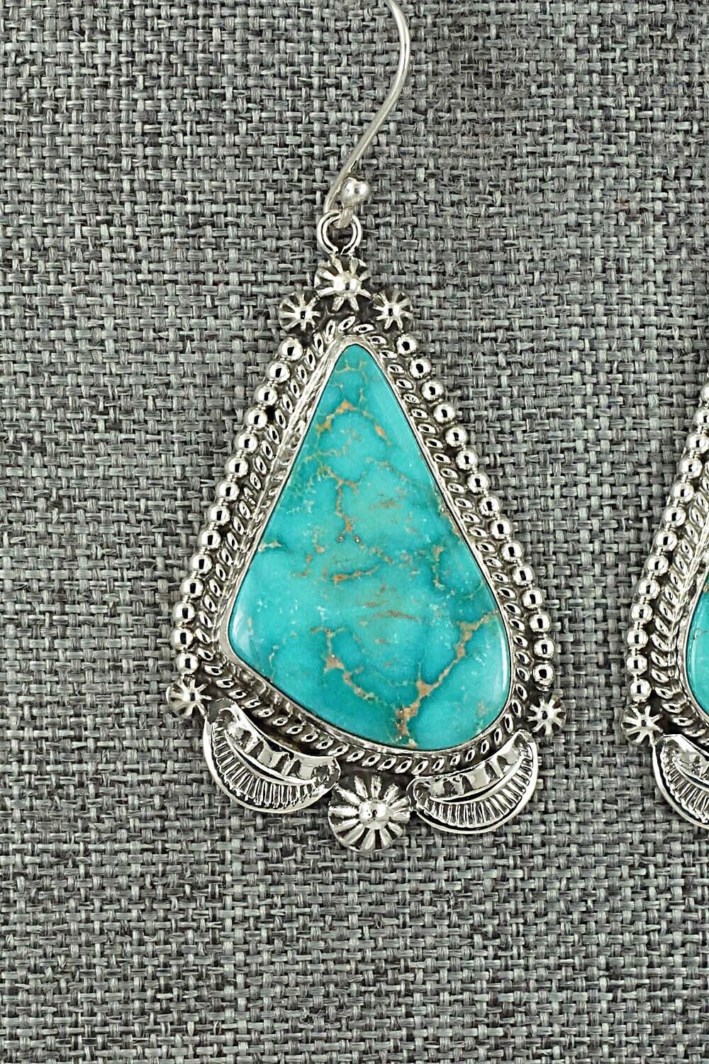 Turquoise & Sterling Silver Earrings - Lucinda Linkin