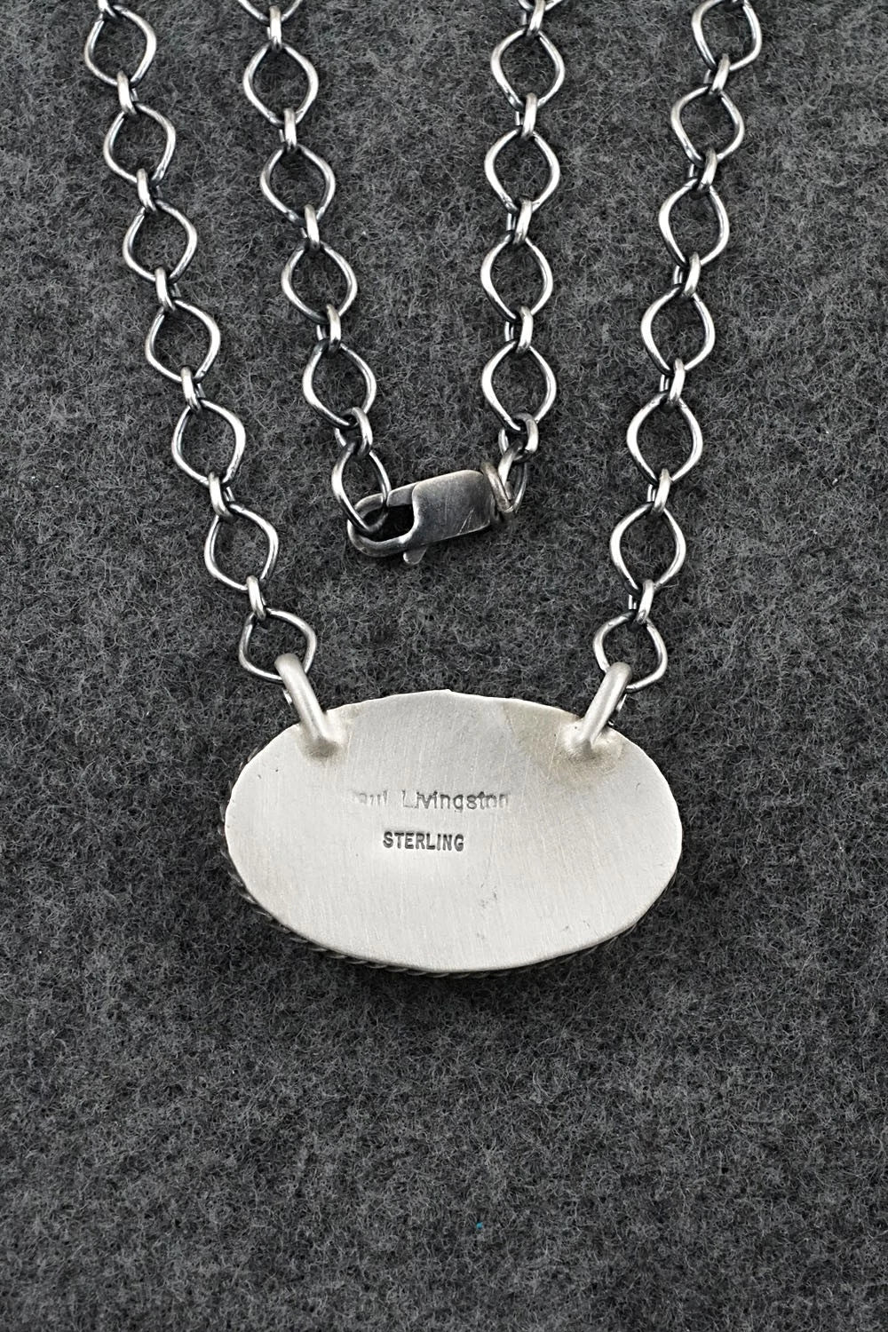 Turquoise & Sterling Silver Necklace - Paul Livingston