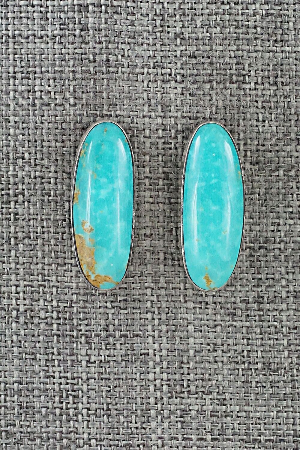 Turquoise & Sterling Silver Earrings - Marco Begaye