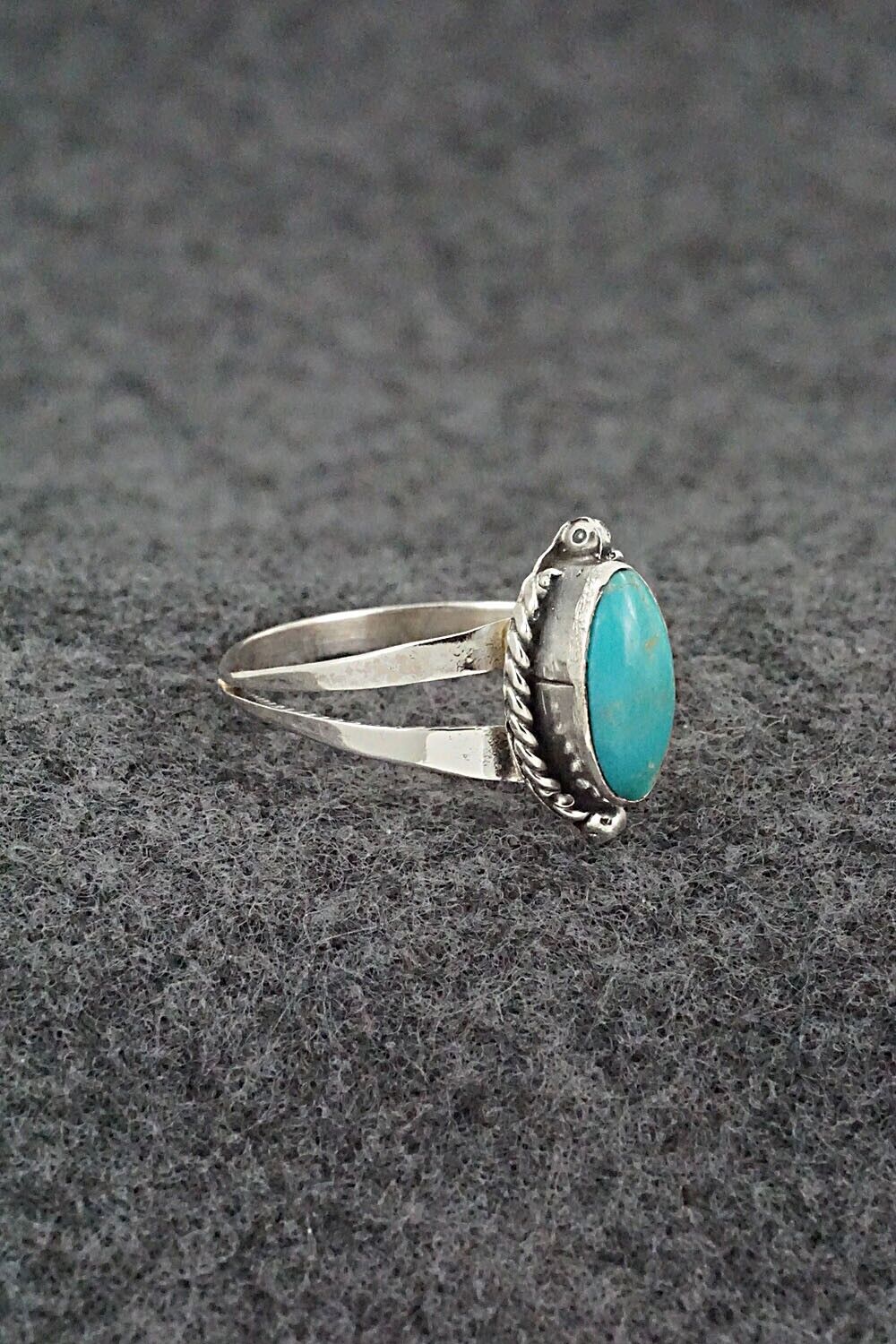 Turquoise & Sterling Silver Ring - Alice Rose Saunders - Size 8.75