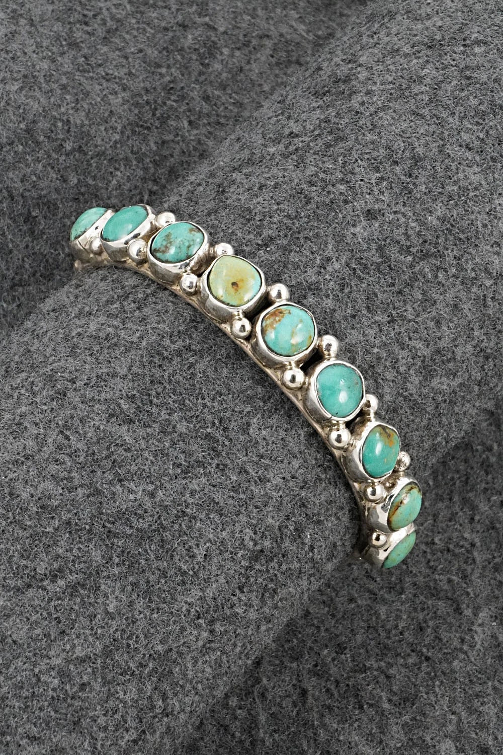 Turquoise & Sterling Silver Bracelet - Priscilla Reeder