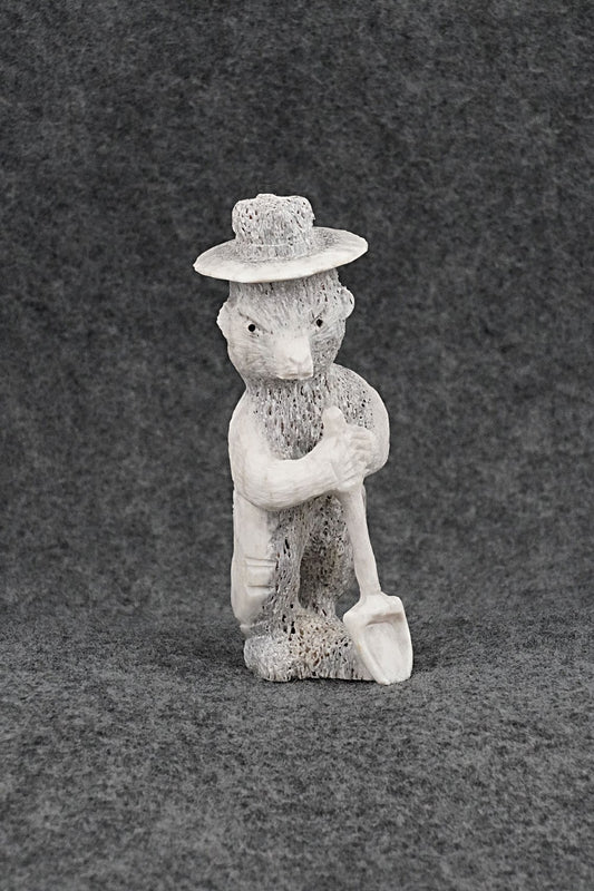 Smokey Bear Zuni Fetish Carving - Chris Peina