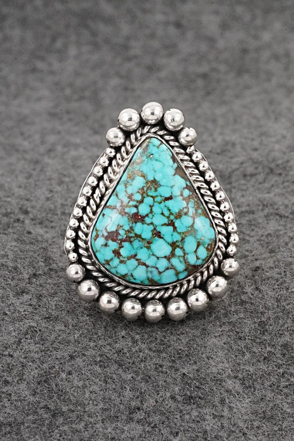 Turquoise & Sterling Silver Ring - Michael Calladitto - Size 9.5