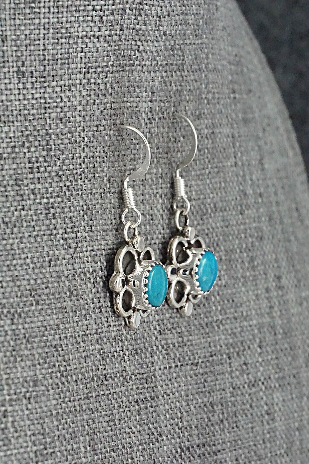 Turquoise & Sterling Silver Earrings - Sandra Parkett