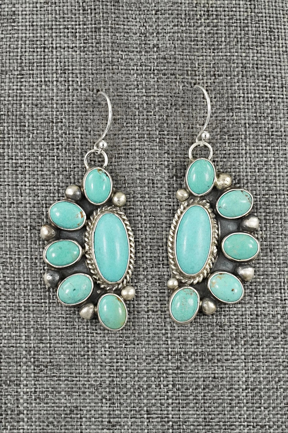 Turquoise & Sterling Silver Earrings - Kathleen Livingston
