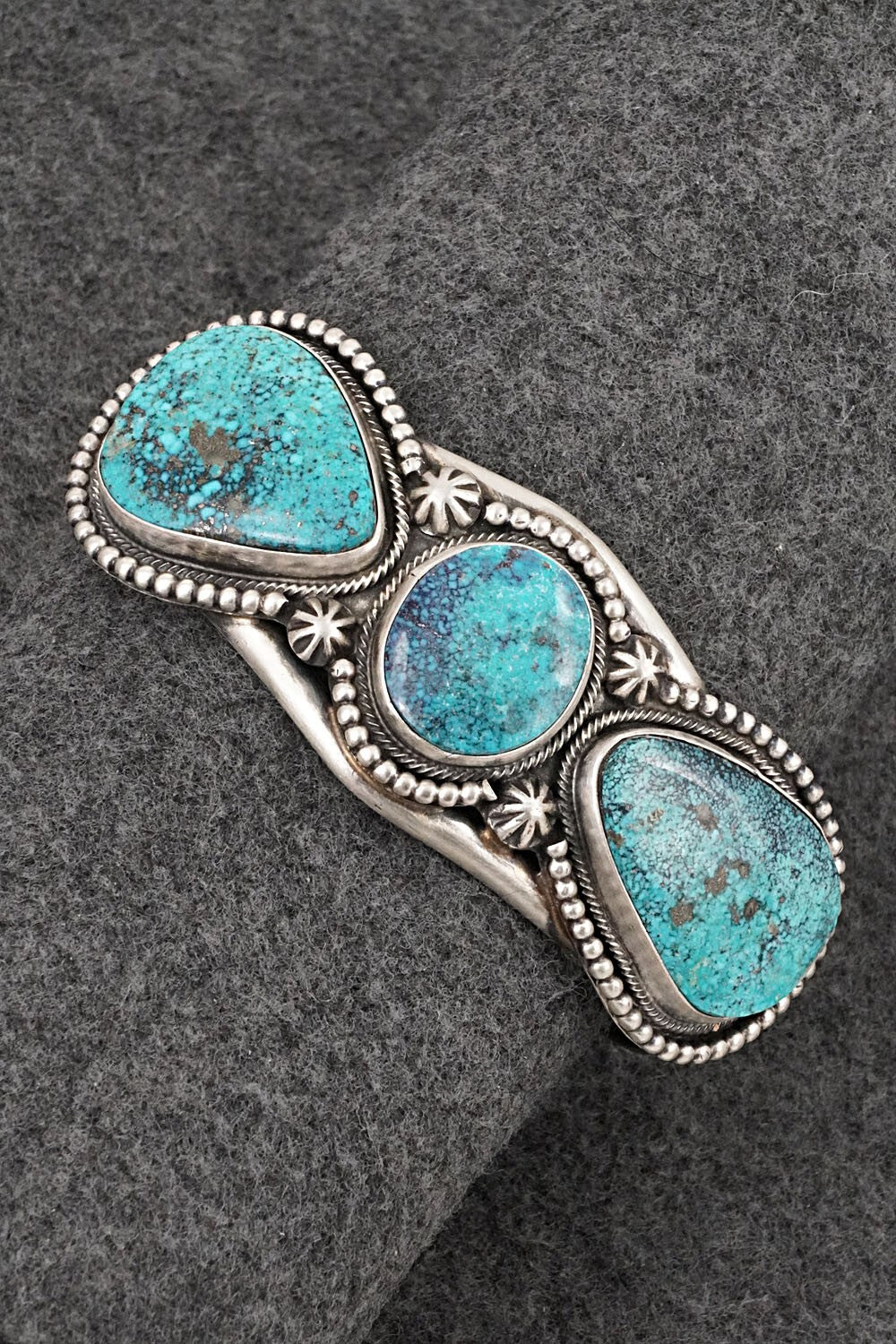 Turquoise & Sterling Silver Bracelet - Bobby Johnson
