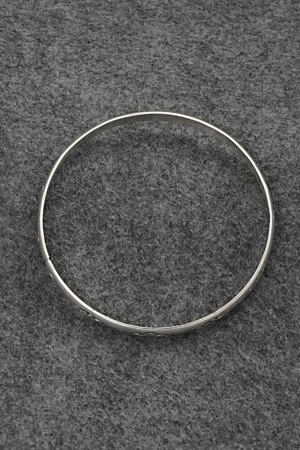 Sterling Silver Bangle Bracelet - Elaine Tahe