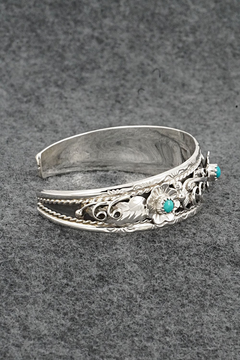 Turquoise & Sterling Silver Bracelet - Bessie Joe