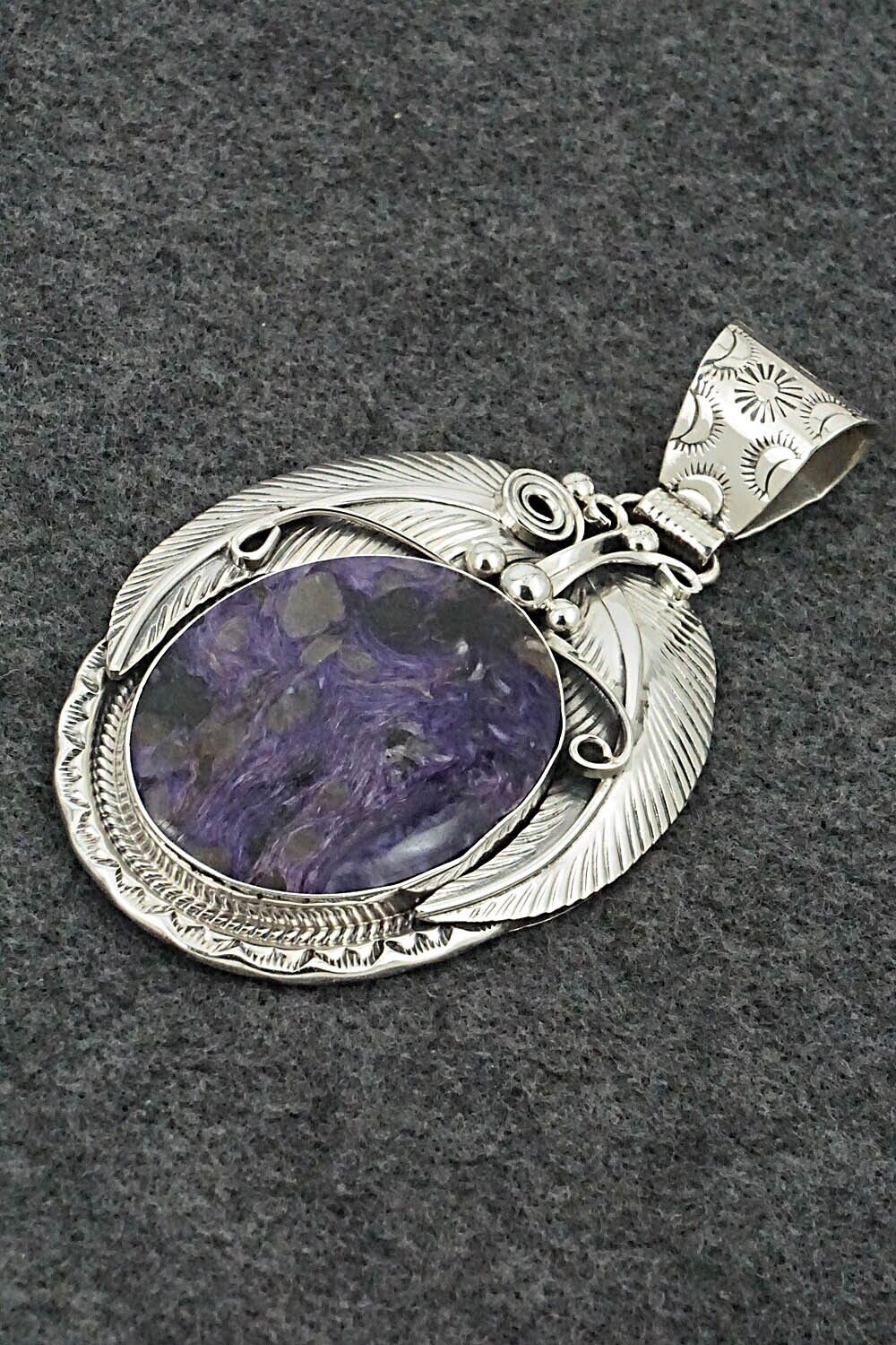 Charoite & Sterling Silver Pendant - Davey Morgan