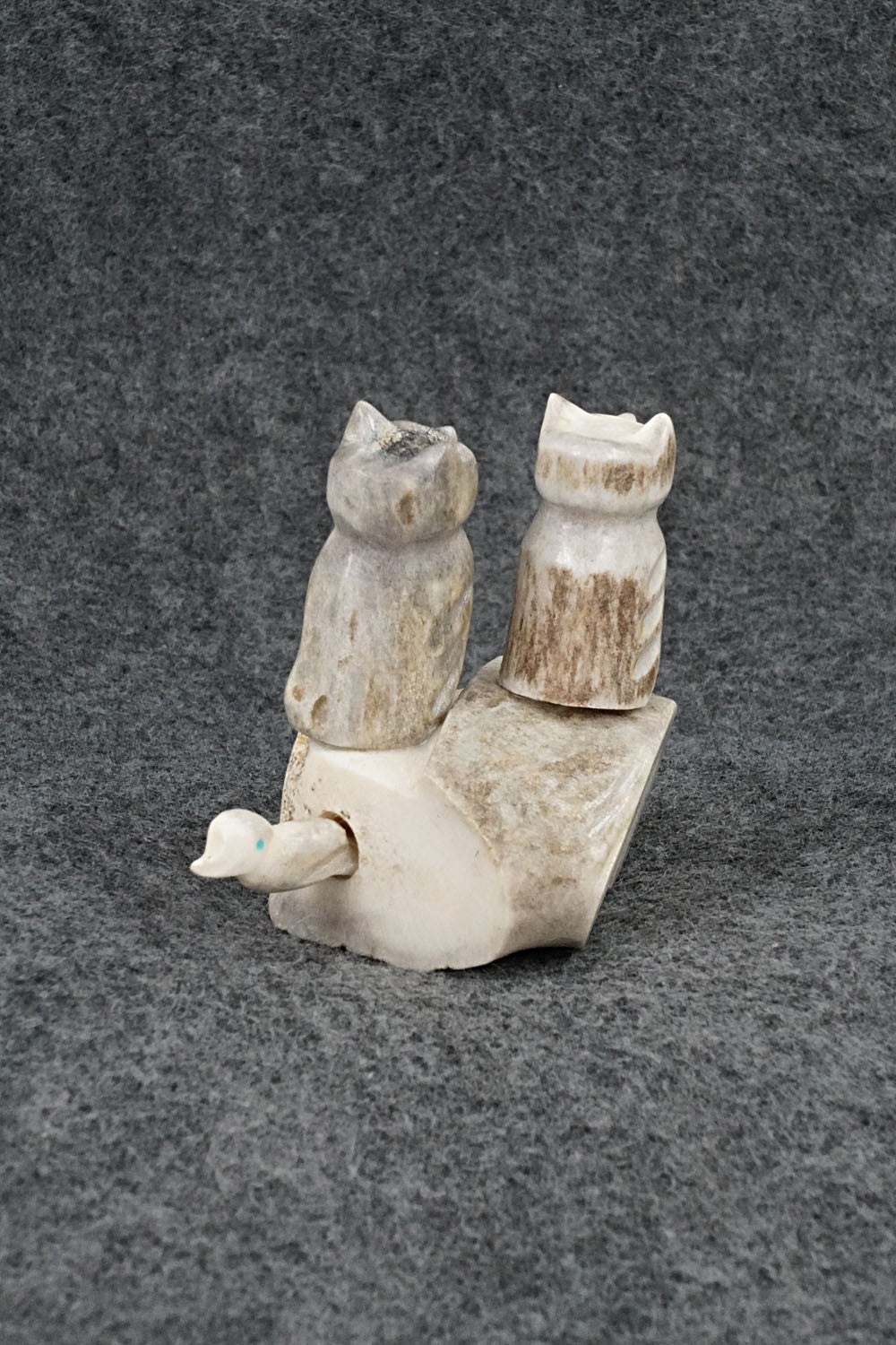 Owls Zuni Fetish Carving - Marvelita Phillips