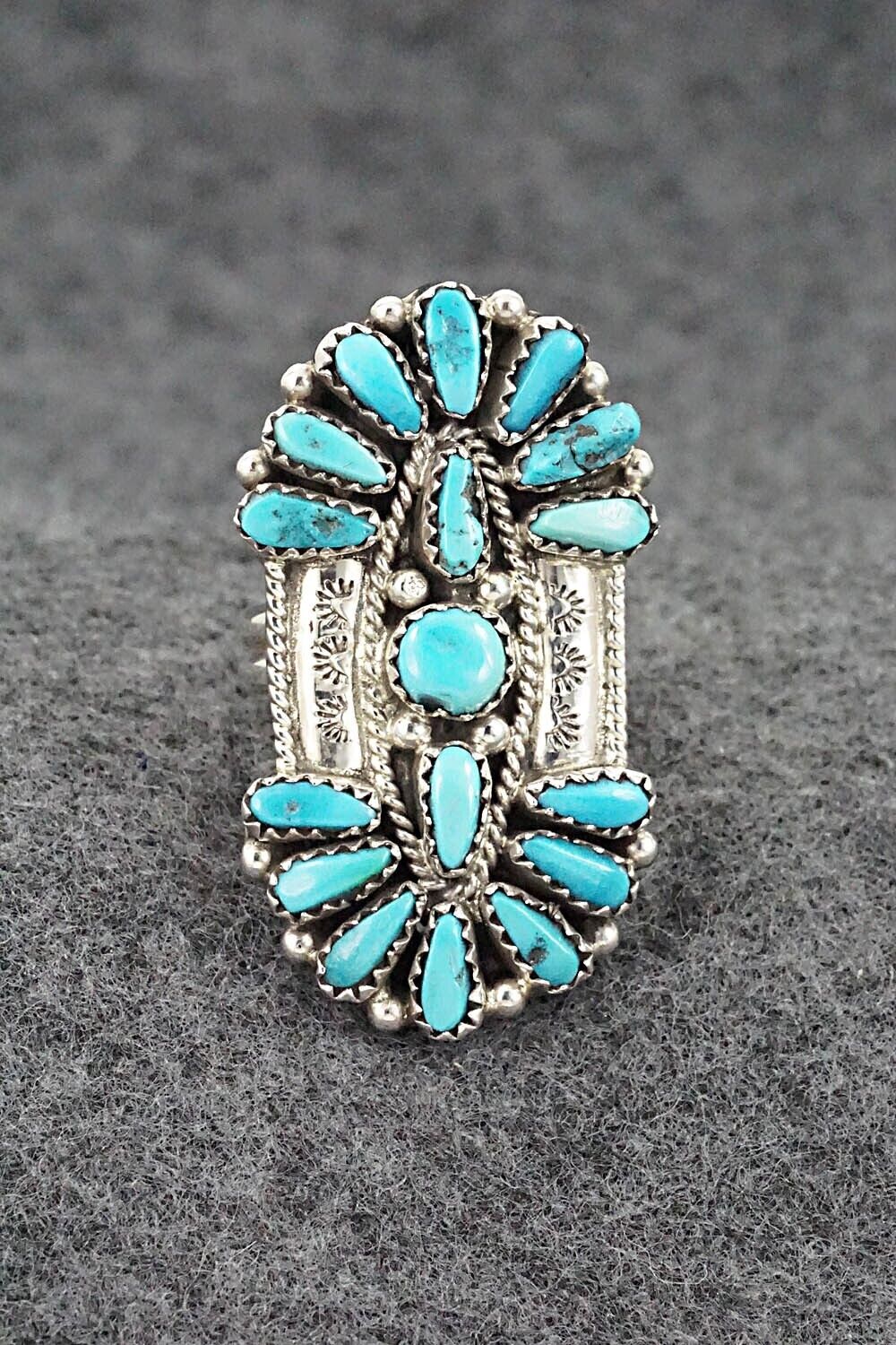 Turquoise & Sterling Silver Ring - Donovan Wilson - Size 7.5