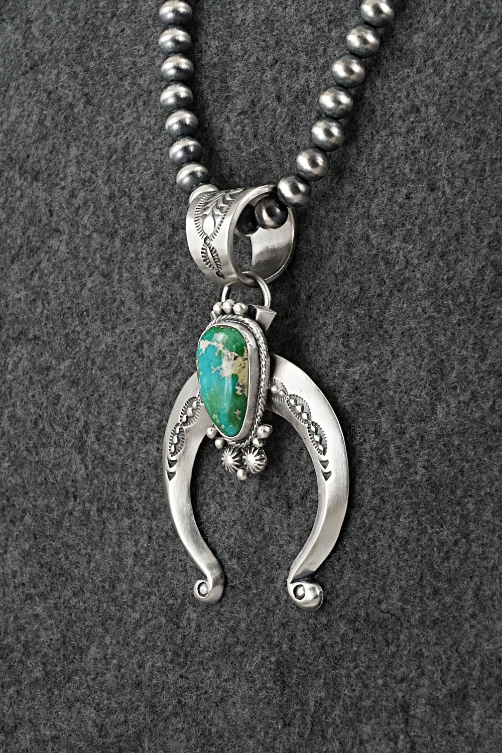Turquoise & Sterling Silver Necklace - Samuel Yellowhair