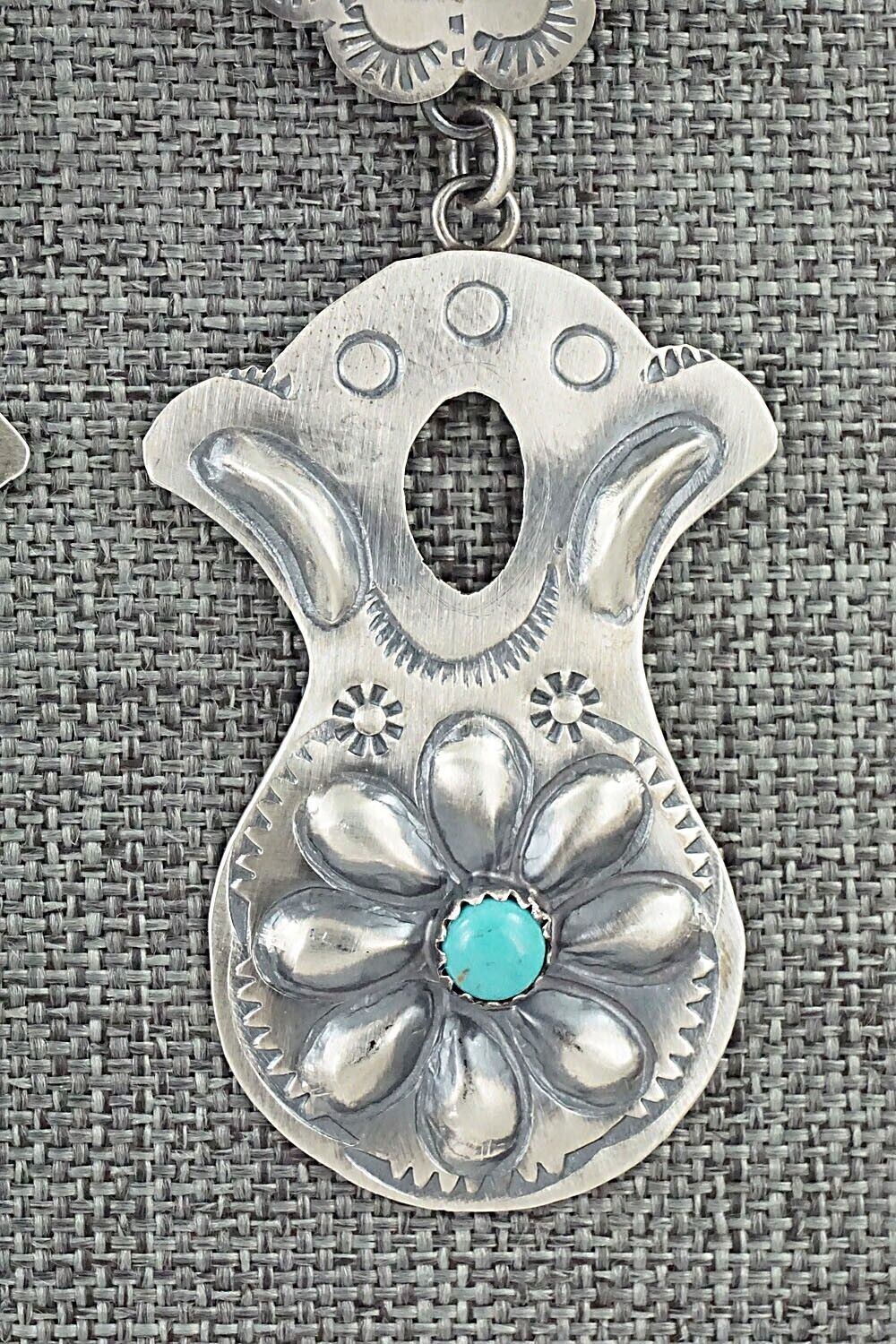 Turquoise & Sterling Silver Earrings - Samantha Yazzie
