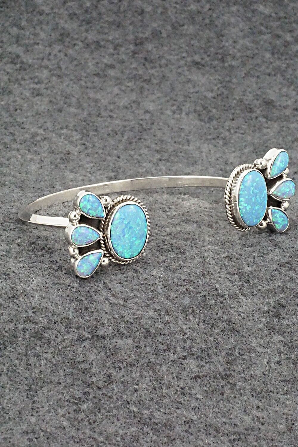 Opalite & Sterling Silver Bracelet - Annie Sleuth