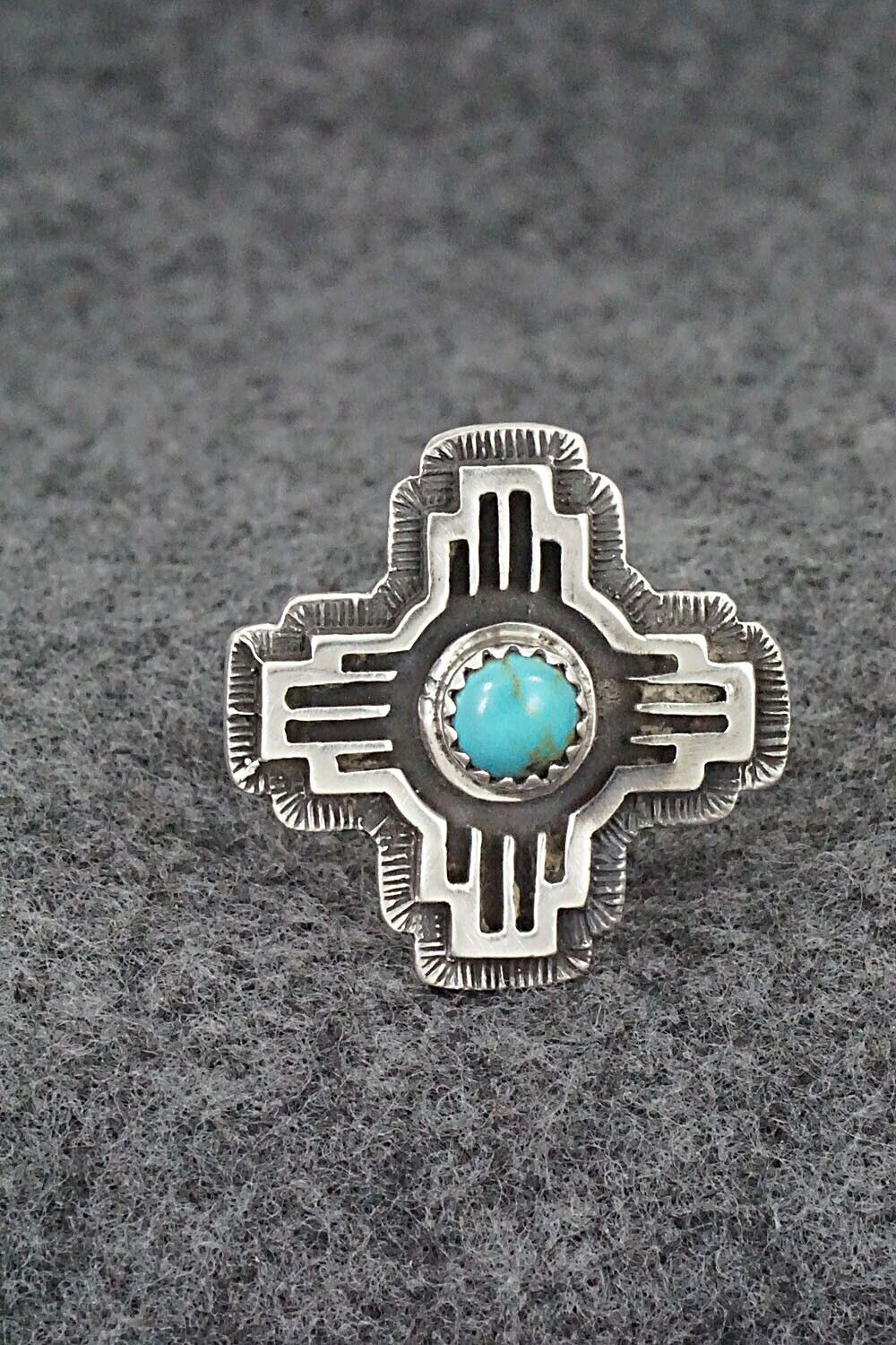 Turquoise and Sterling Silver Ring - Paige Gordon - Size 9