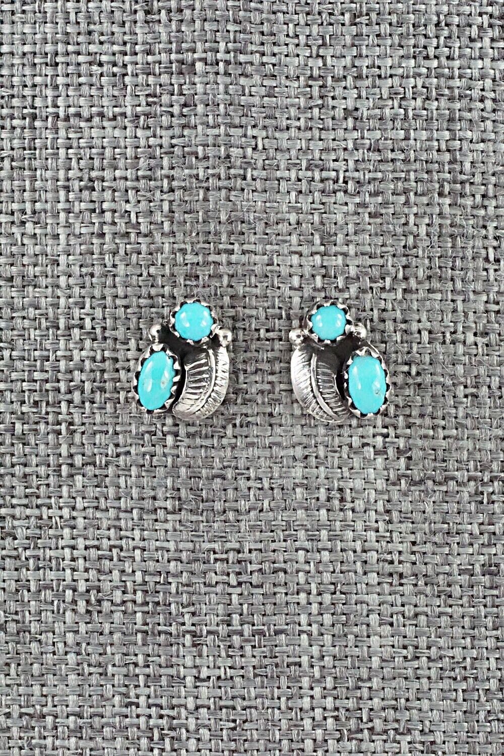 Turquoise & Sterling Silver Earrings - Betty Hawthorne