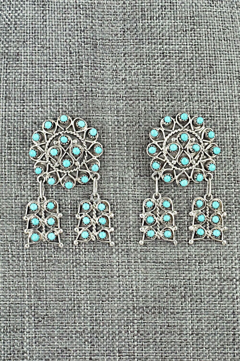 Turquoise & Sterling Silver Earrings - Wayne Johnson