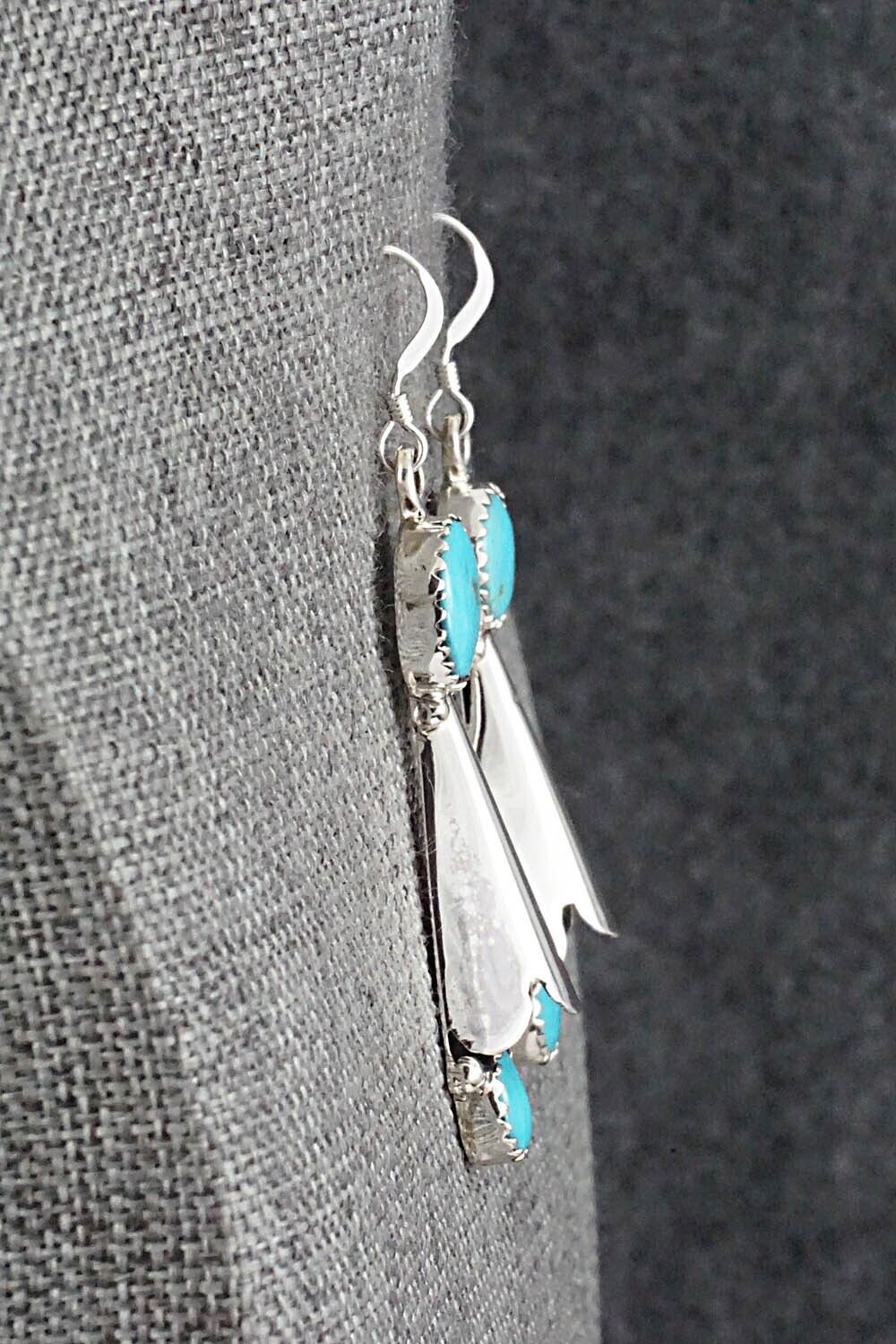 Turquoise & Sterling Silver Earrings - Roger Pino