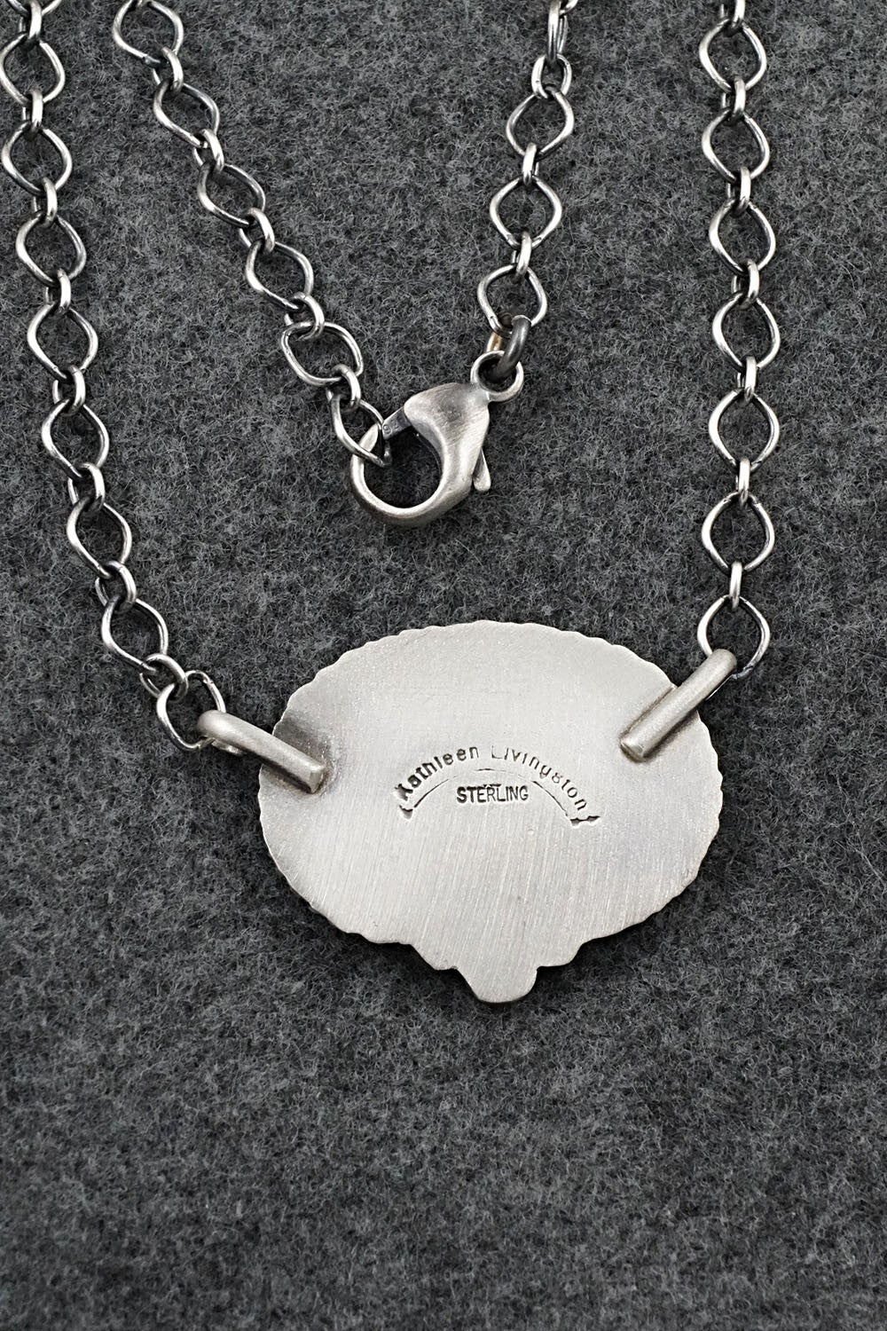 Turquoise & Sterling Silver Necklace - Kathleen Livingston